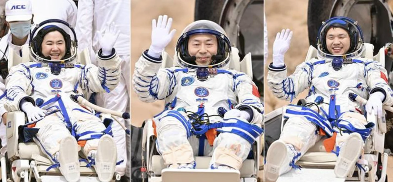 Los astronautas de la Shenzhou-19 llegaron a Pekín