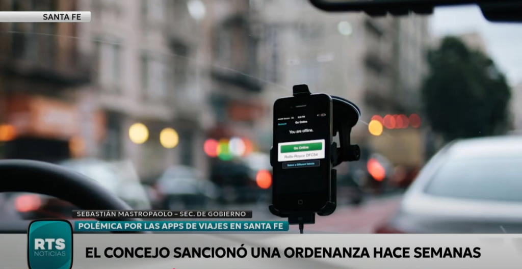 El municipio de Santa Fe advirtió que está prohibido circular como chofer de plataformas no habilitadas