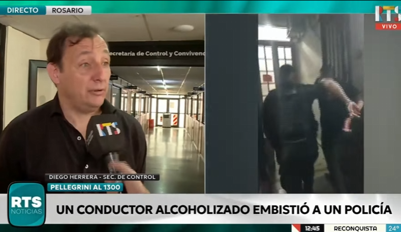 Rosario: Tenía 1,44 de alcohol en sangre y atropelló a un policía