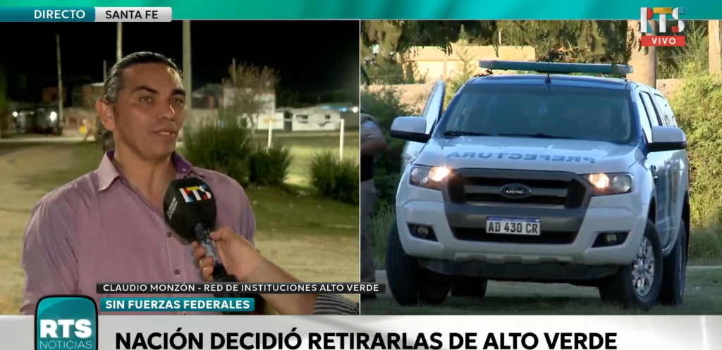 Santa Fe: se retiraron las Fuerzas Federales de Alto Verde y crece la preocupación vecinal por la seguridad