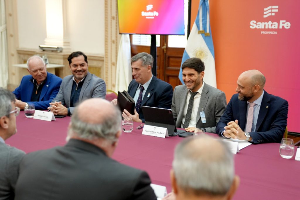 Pullaro recibió al nuevo presidente de la Unión Industrial Argentina