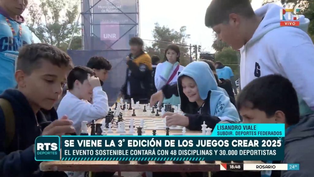 Los Juegos Crear 2025 se desarrollarán del 15 al 18 de mayo en Rosario