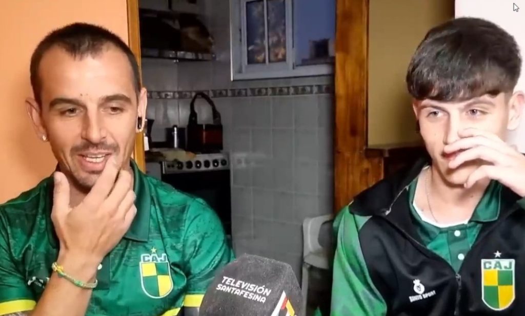 Fútbol: padre e hijo compartieron juegan juntos en Juventud de Malabrigo