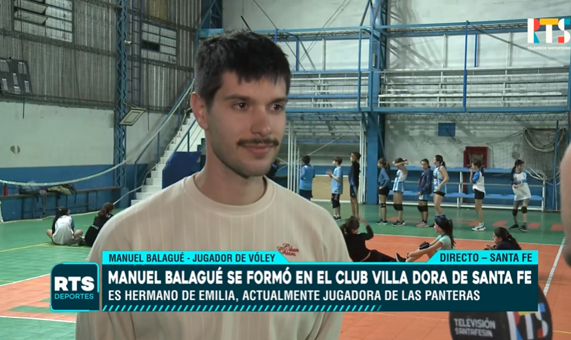 Manuel Balagué, el santafesino que brilla en el vóley de República Checa