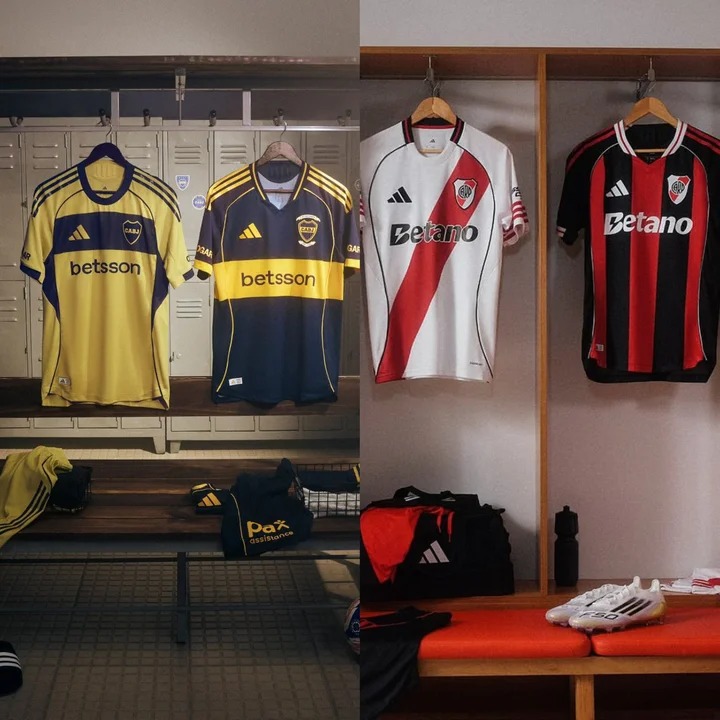 Boca y River presentaron sus nuevas camisetas para el Mundial de Clubes