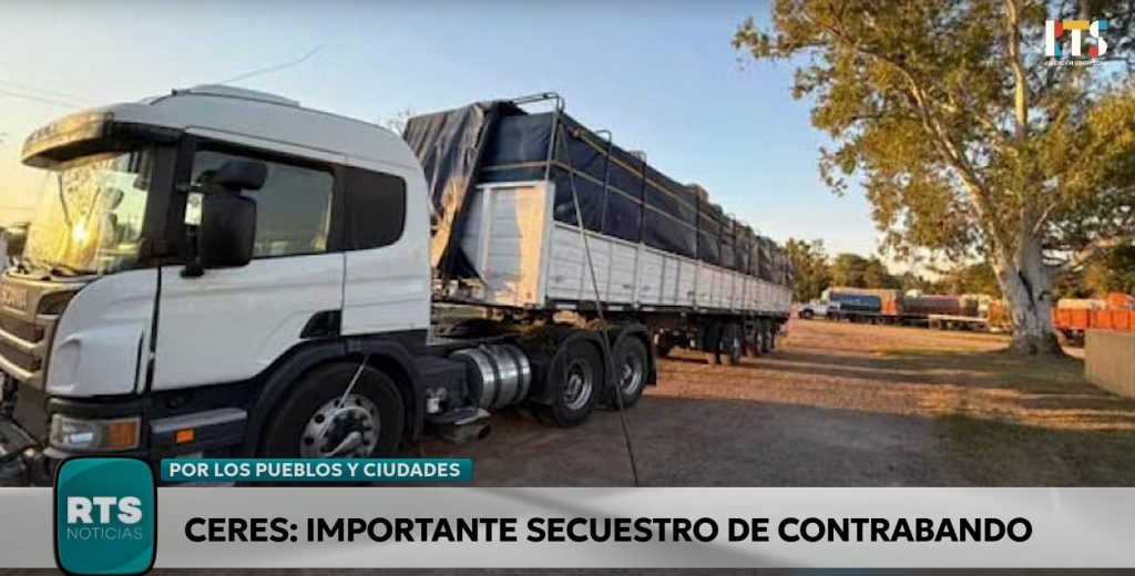 Gendarmería secuestró millonaria carga de contrabando en Ceres
