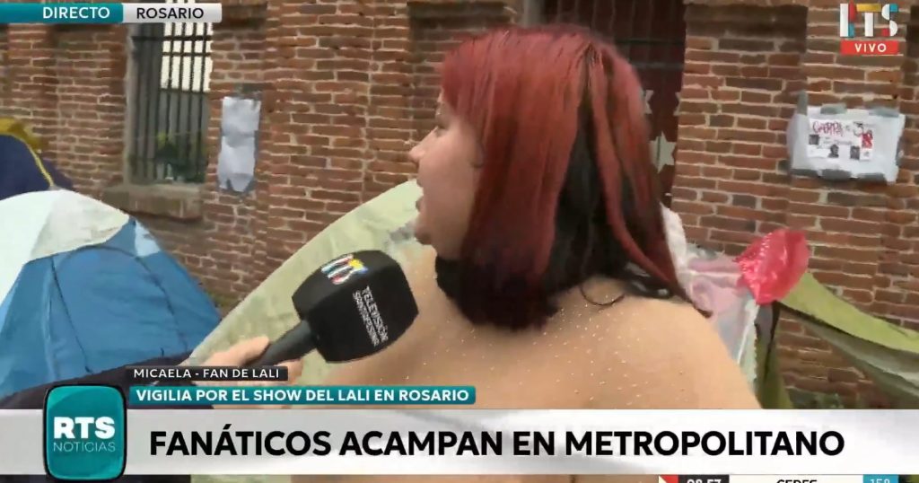 Los fanáticos de Lali ya acampan para el show en el Metropolitano de Rosario