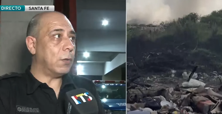 San José del Rincón: bomberos extinguieron un incendio en un basural y detuvieron a una persona