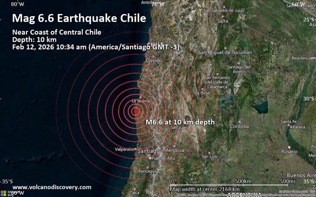 Un sismo de 6.1 sacudió a Chile y se sintió en Argentina