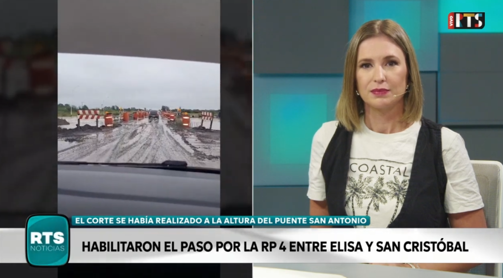 Ruta Provincial 4: Habilitan el tránsito entre La Rubia y San Cristóbal con paso alternado por obras