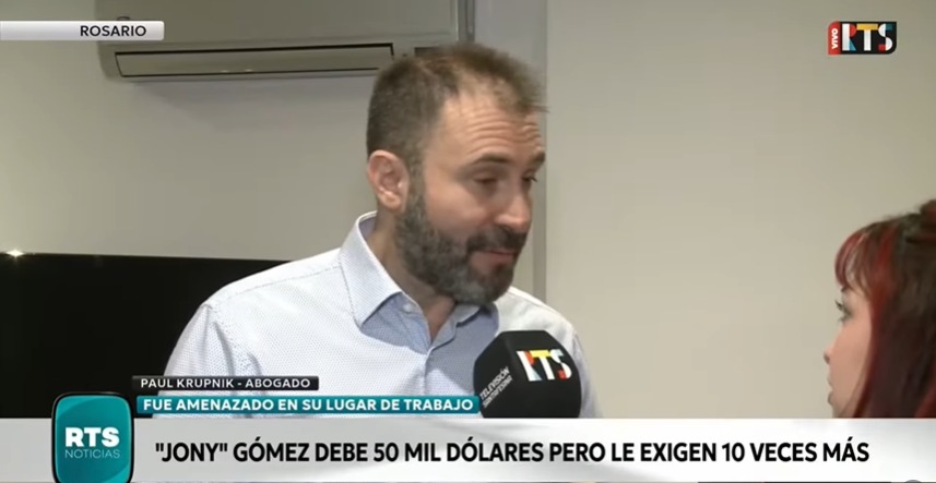 Jonatan Gómez denunció amenazas y extorsión tras apuestas en un casino online clandestino