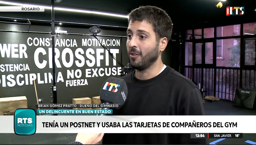 Detuvieron en Rosario a un socio de un gimnasio acusado de usar tarjetas ajenas para realizar compras
