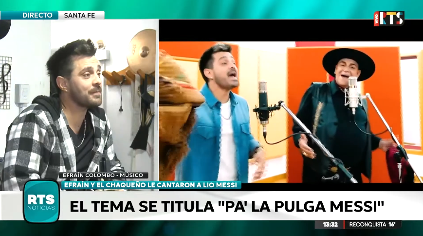 Efraín Colombo y el Chaqueño Palavecino lanzaron una milonga dedicada a Lionel Messi