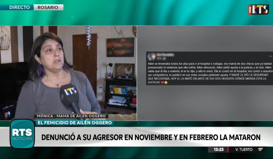 Caso Ailén Oggero: «La audiencia imputativa llegó tarde para mi hija»
