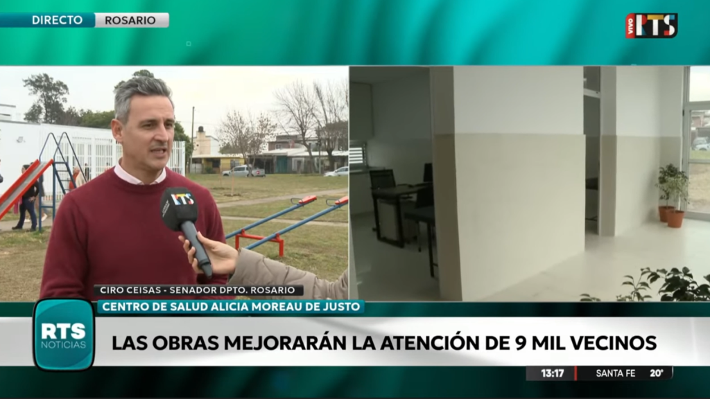 Seisas destacó la ampliación de un centro de salud en Rosario y defendió la inversión pública