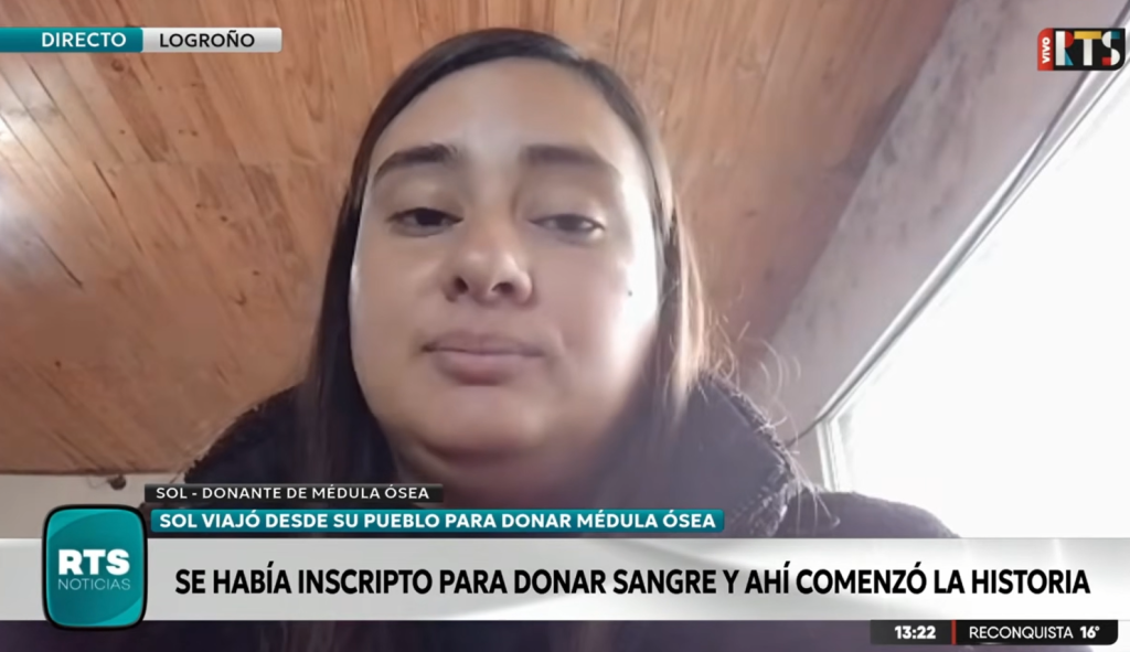Una vecina de Logroño fue convocada para donar médula ósea a una persona del exterior