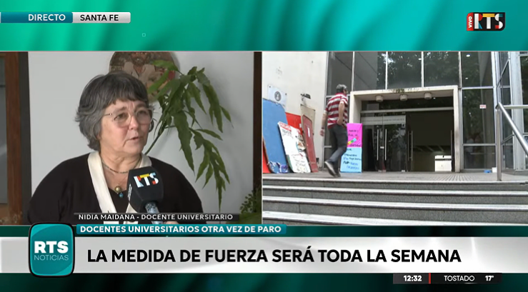Docentes de la UNL iniciaron un paro de una semana por reclamos salariales