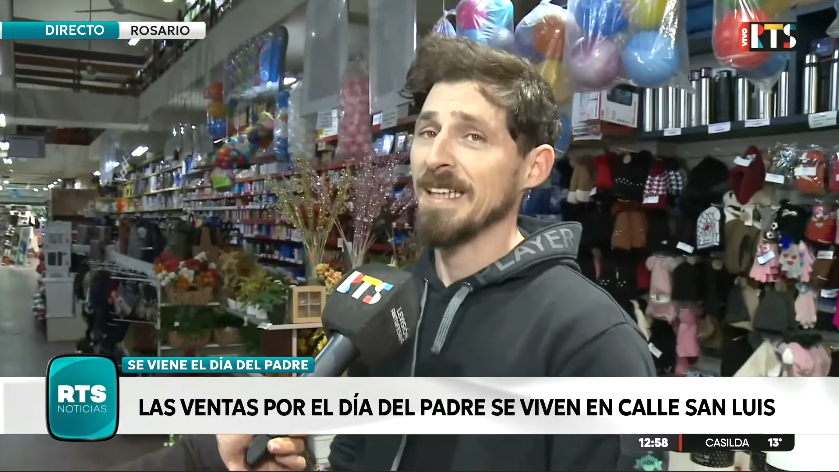 Rosario: comercios de calle San Luis ofrecen regalos para el Día del Padre desde los 5 mil pesos