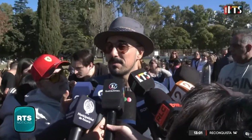 Abel Pintos plantó en Rosario el árbol número un millón de una campaña ambiental en América Latina