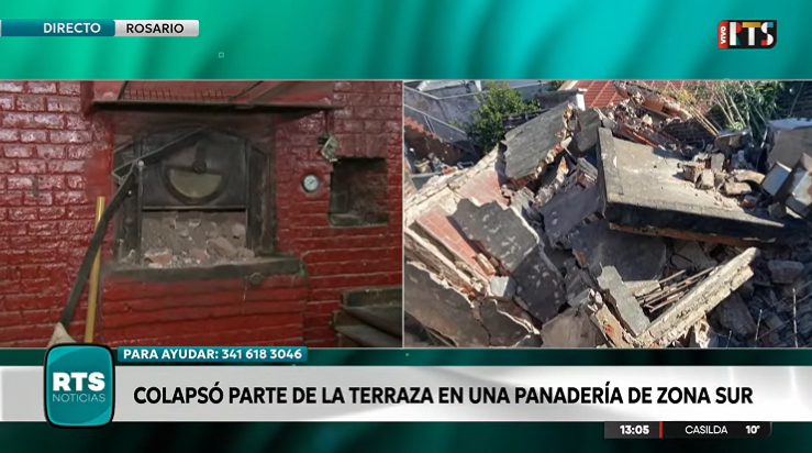 Derrumbe en una panadería de Rosario: la familia pide ayuda para reconstruir el local