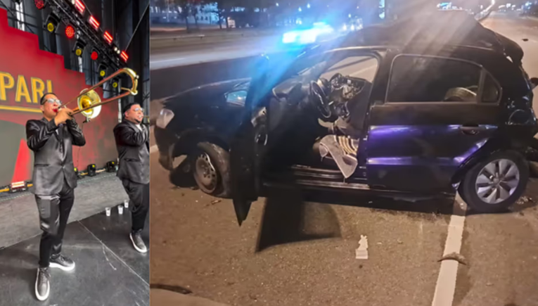 El dolor de Rodrigo Tapari tras despedir a la hija de dos años de su trombonista