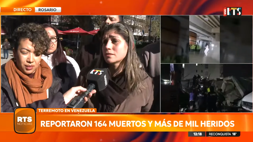 Venezolanos en Rosario buscan información sobre familiares tras el terremoto que dejó 164 muertos