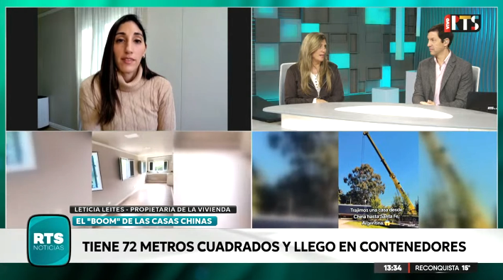 Una familia contó cómo compró una casa prefabricada en China y la instaló en Santa Fe
