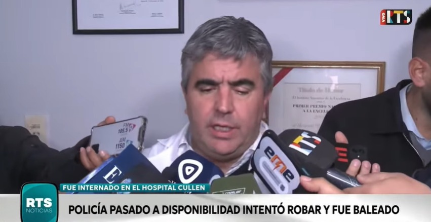 El policía baleado en barrio Nueva Esperanza permanece lúcido y con asistencia de especialistas en el hospital Cullen