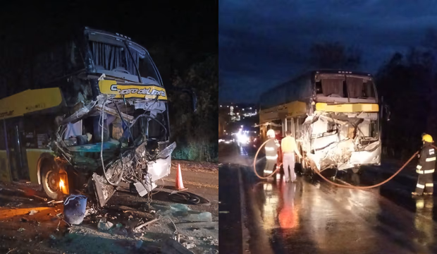 Brutal choque entre un micro y un camión en Misiones: más de 40 heridos