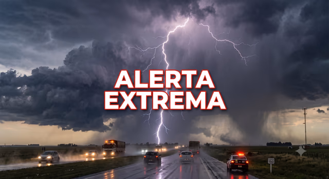 Alerta meteorológica extrema en medio país: todas las zonas complicadas por lluvias y vientos fuertes