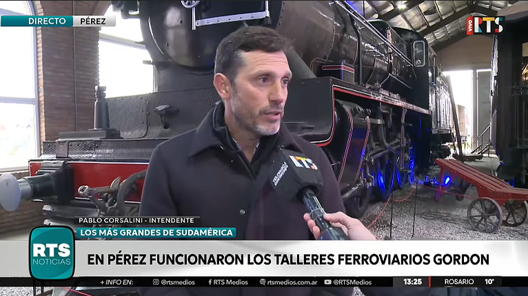 Pérez recupera sus talleres ferroviarios y revaloriza la historia de la ciudad