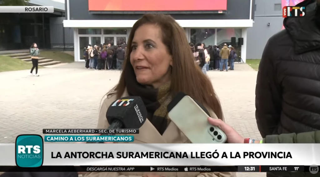 La antorcha suramericana recorre los 19 departamentos de Santa Fe